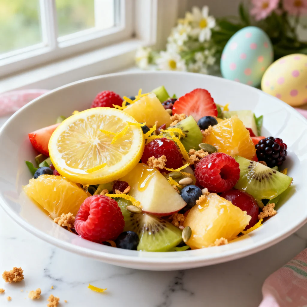 creation 2570504089 - Healthy Easter Fruit Salad with Lemon