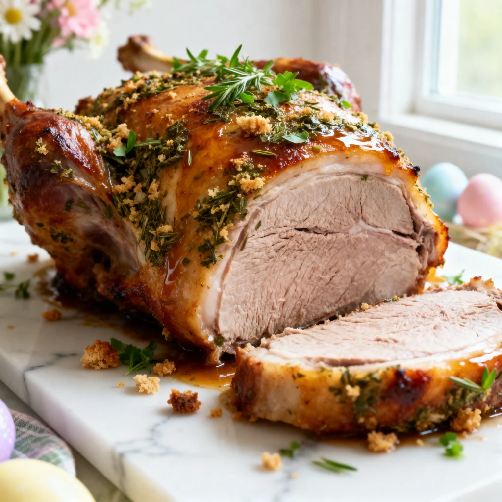 creation 2570507210 - Herb Roasted Easter Lamb