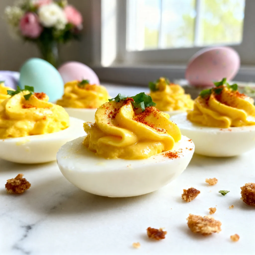 creation 2570598623 - Quick Make-Ahead Easter Deviled Eggs