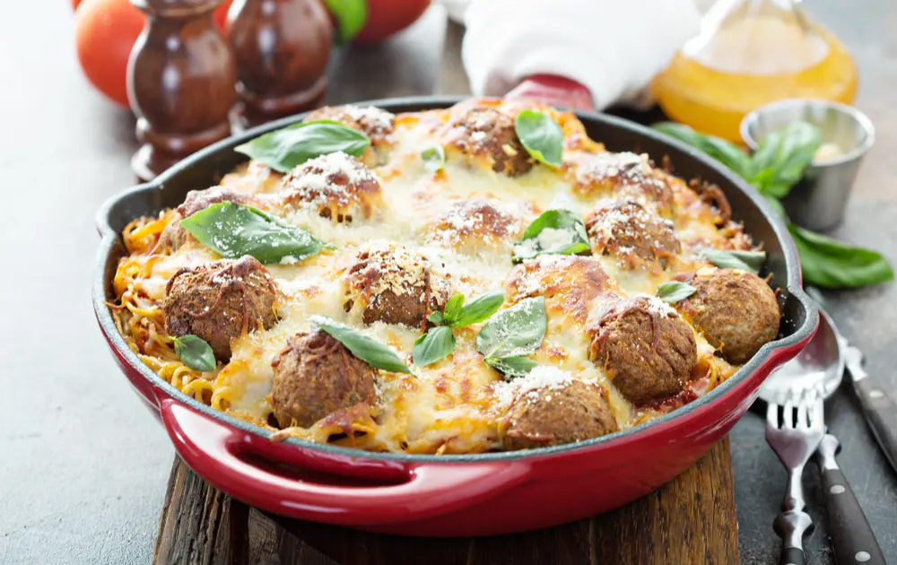 Spaghetti and Meatball Casserole