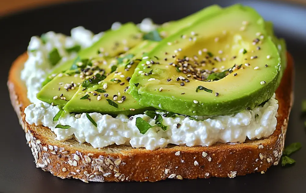 cottage cheese avocado toast​