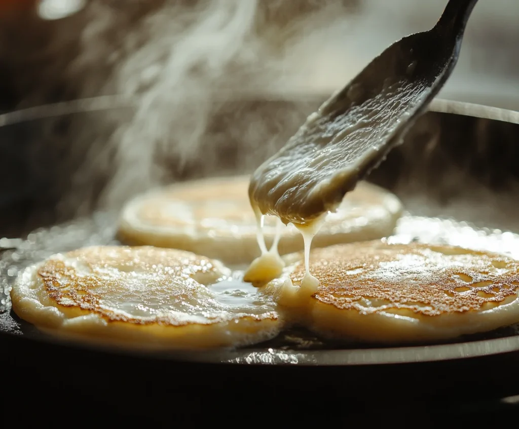 Perfect temperature for making pancakes