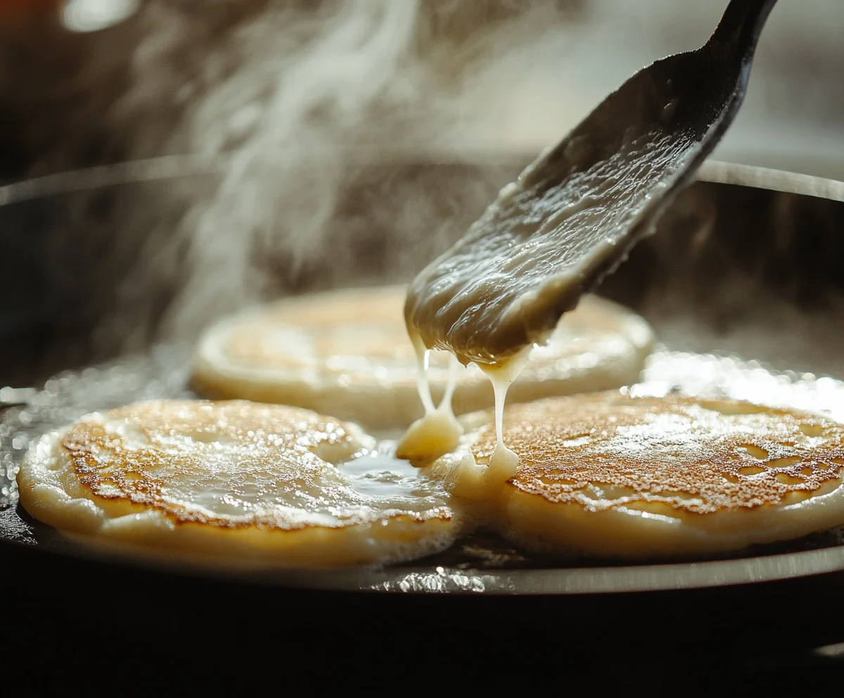 Perfect temperature for making pancakes