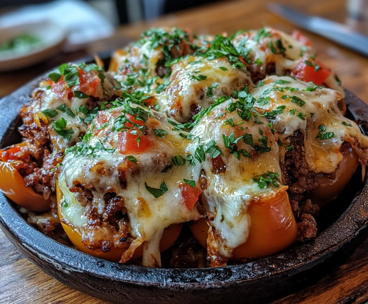 Old-fashioned stuffed bell peppers recipe