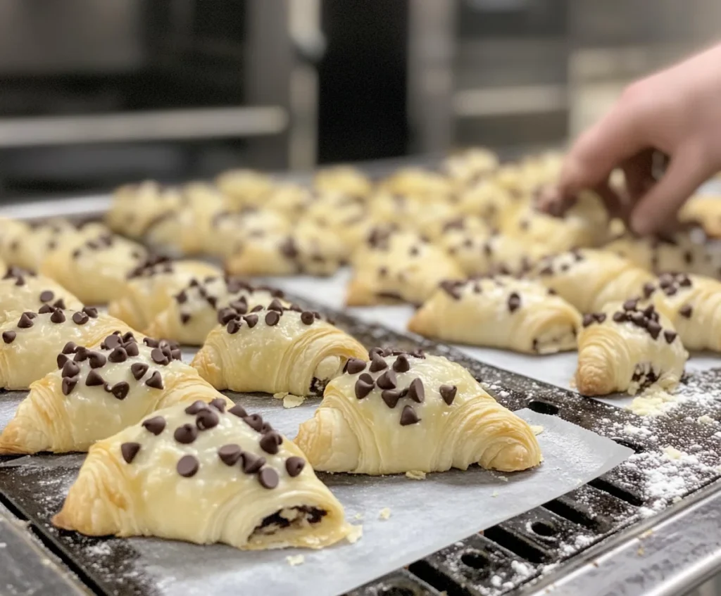 Cookie Croissant cooking