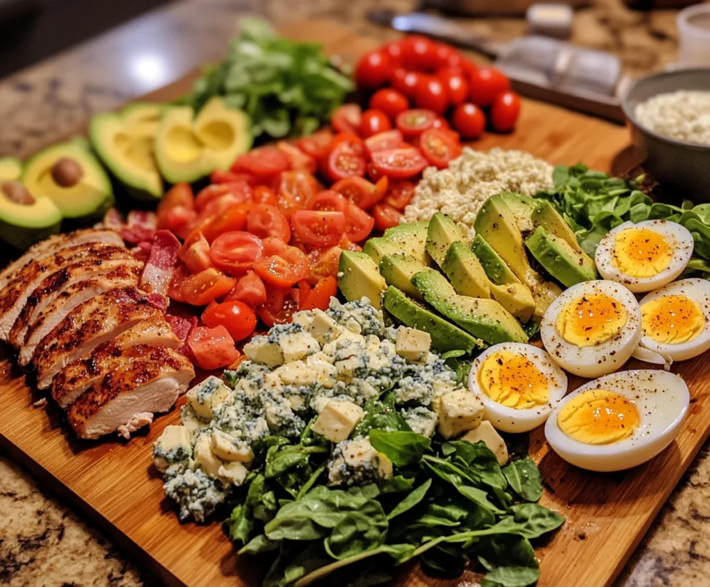 Cobb salad calories ingredients
