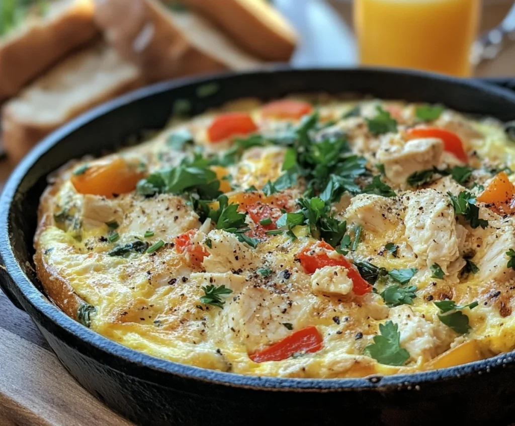 chicken frittata
