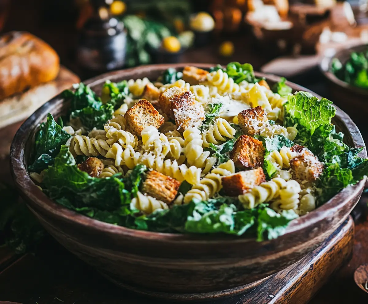 caesar pasta salad