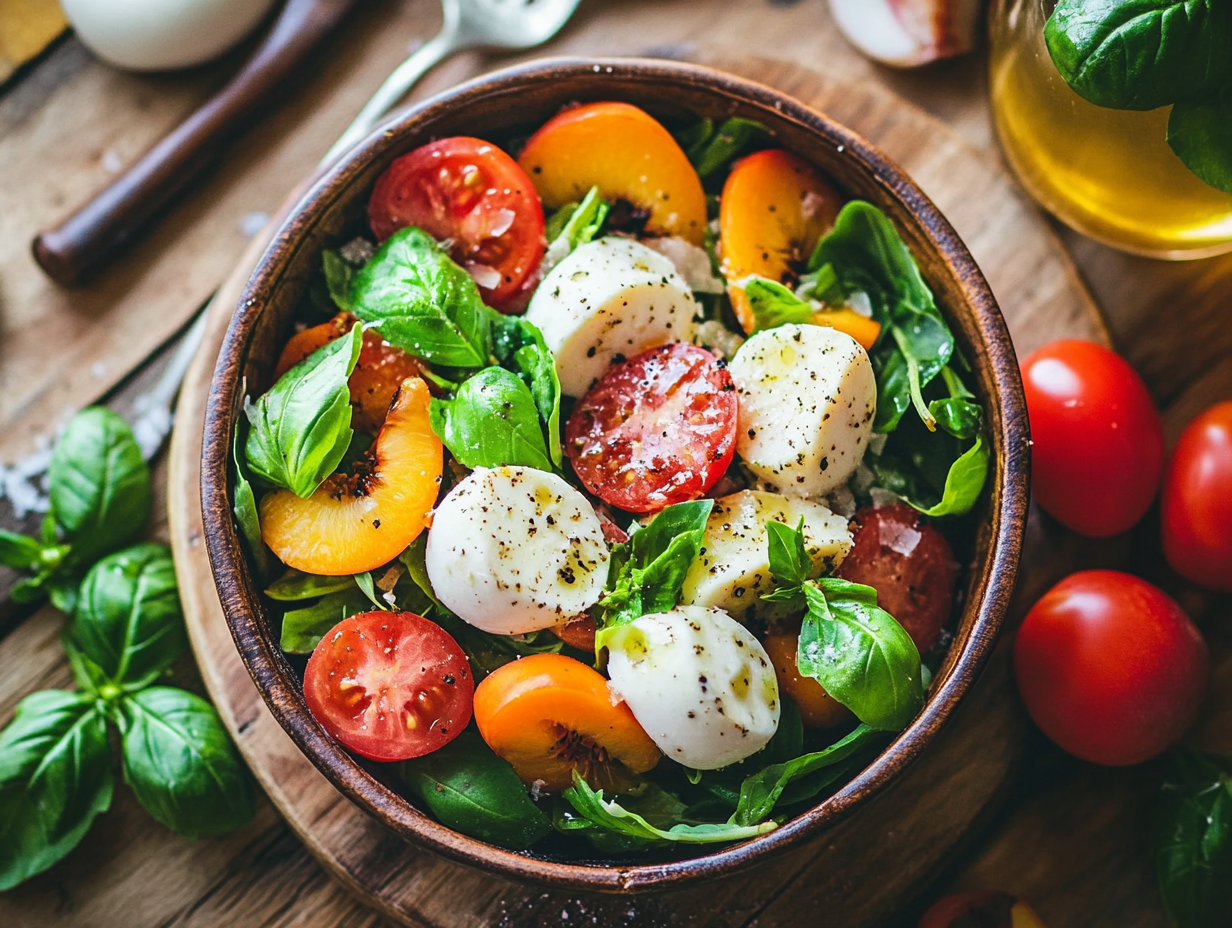 Peach Caprese Salad overview