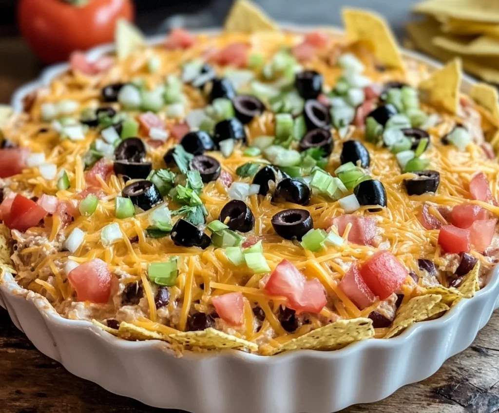 Taco dip recipe overview