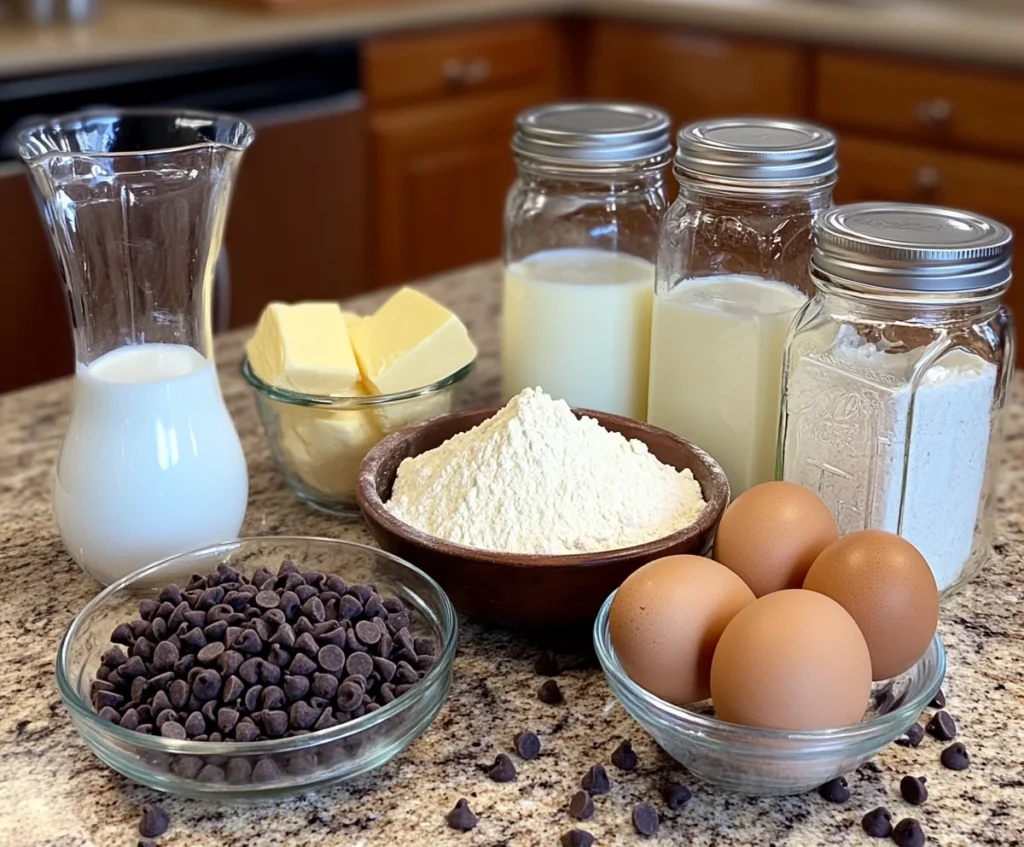 Braided Chocolate Chip Brioche Recipe: A Buttery, Decadent Bake for Every Occasion 2 Ingredients for making braided chocolate chip brioche.