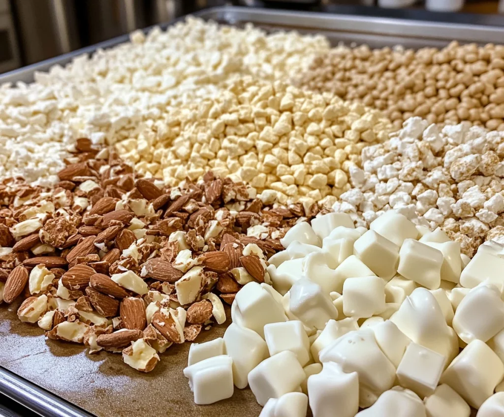 White Trash Recipe: The Ultimate Sweet & Salty Snack Mix You’ll Crave 2 Step-by-step process of making White Trash snack mix.