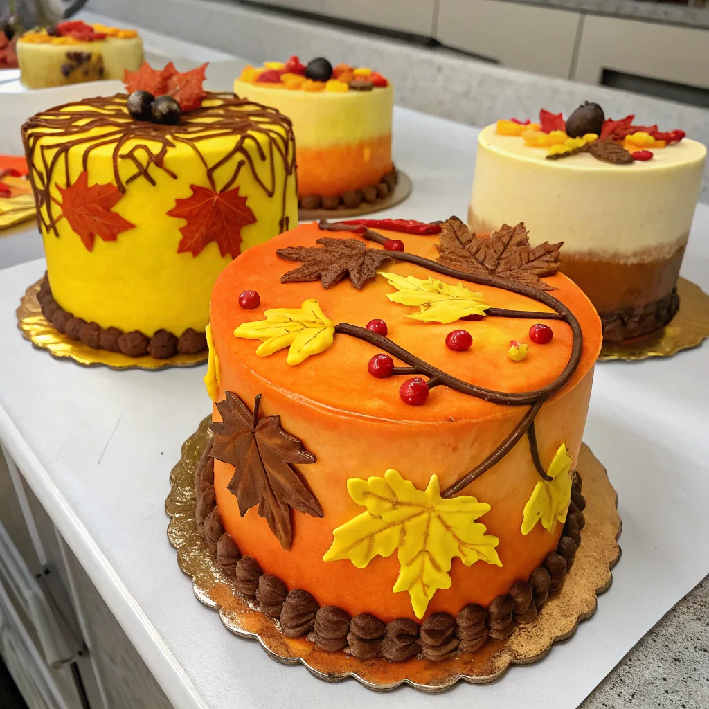 Creative Fall Themed Cakes – Perfect for Autumn Parties, Thanksgiving & Cozy Celebrations!