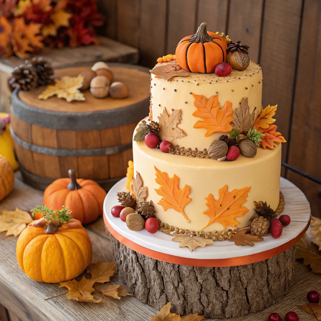 fall cake designs