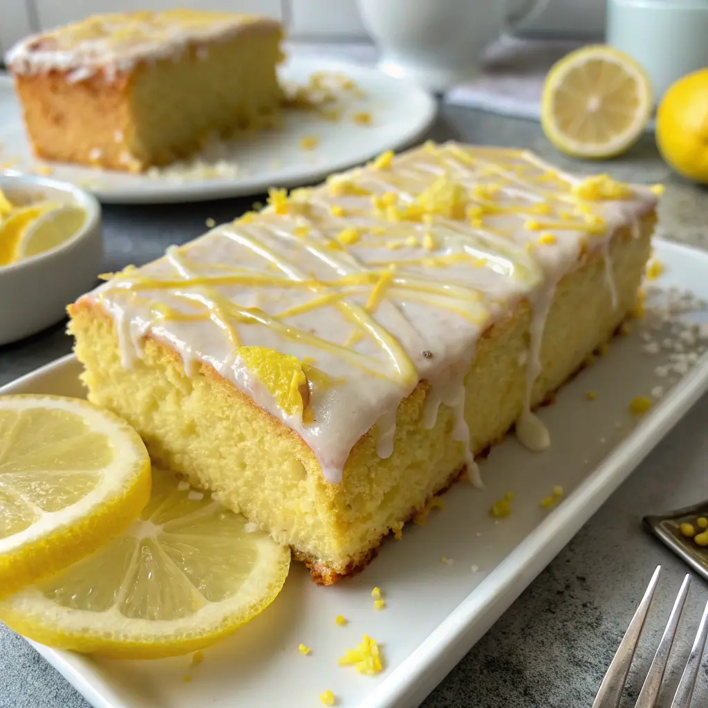 Sugar Free Lemon Cake with Iced Glaze – Moist and Fluffy Dessert