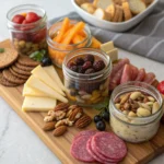 charcuterie board jars individual servings