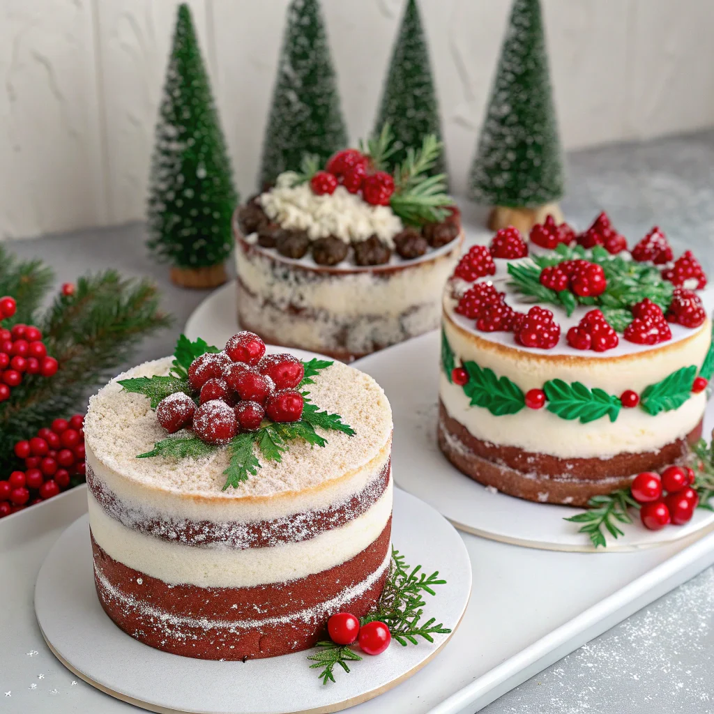 christmas cakes