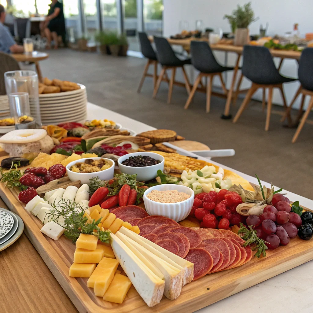 grazing board table for large group