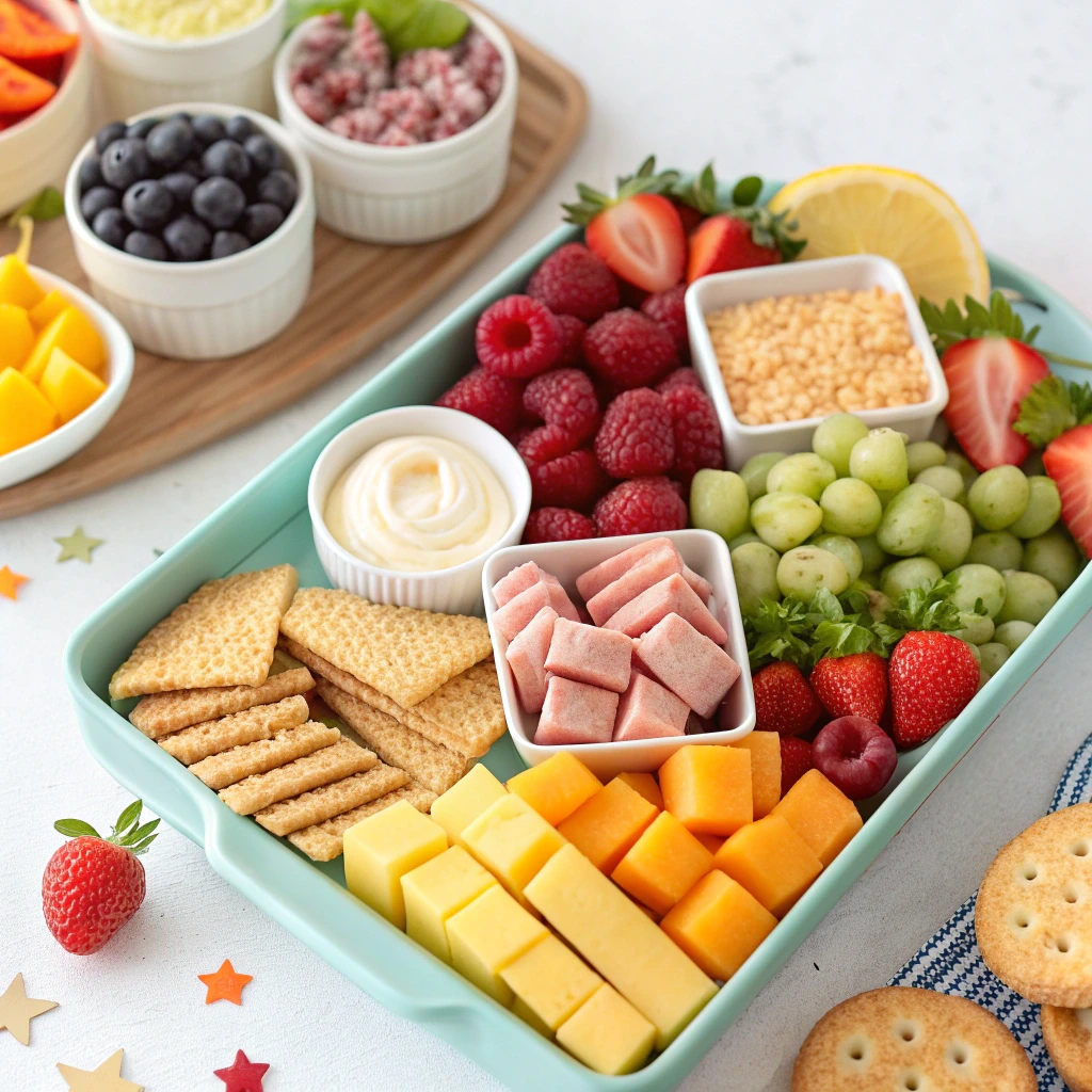 kids friendly charcuterie board snacks