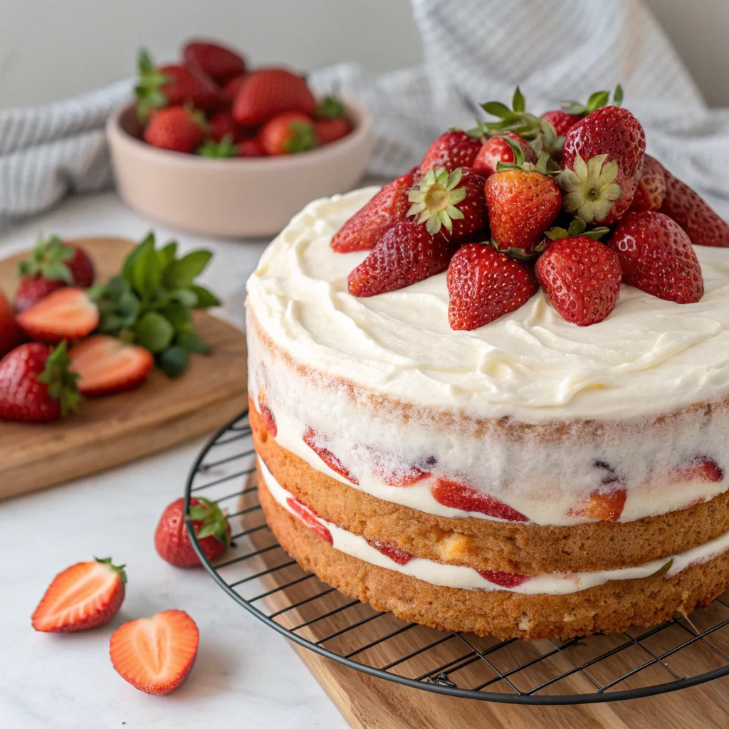 strawberry cake