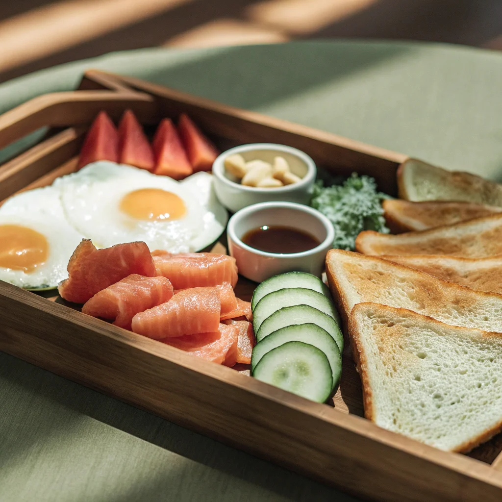 charcuterie board breakfast version morning