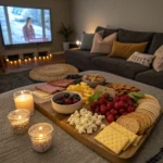 charcuterie board theme movie night