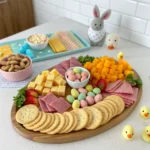 Easter charcuterie board for kids