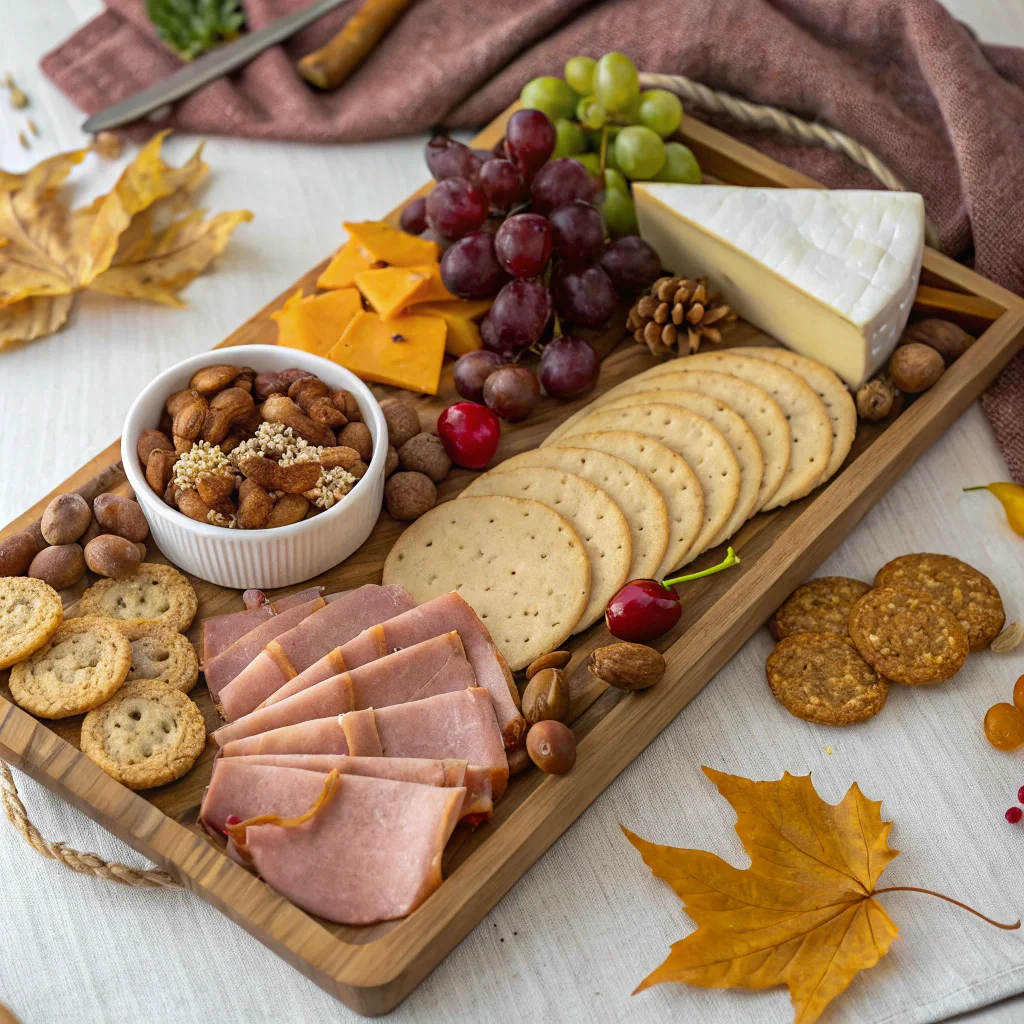 holiday appetizer board Thanksgiving charcuterie