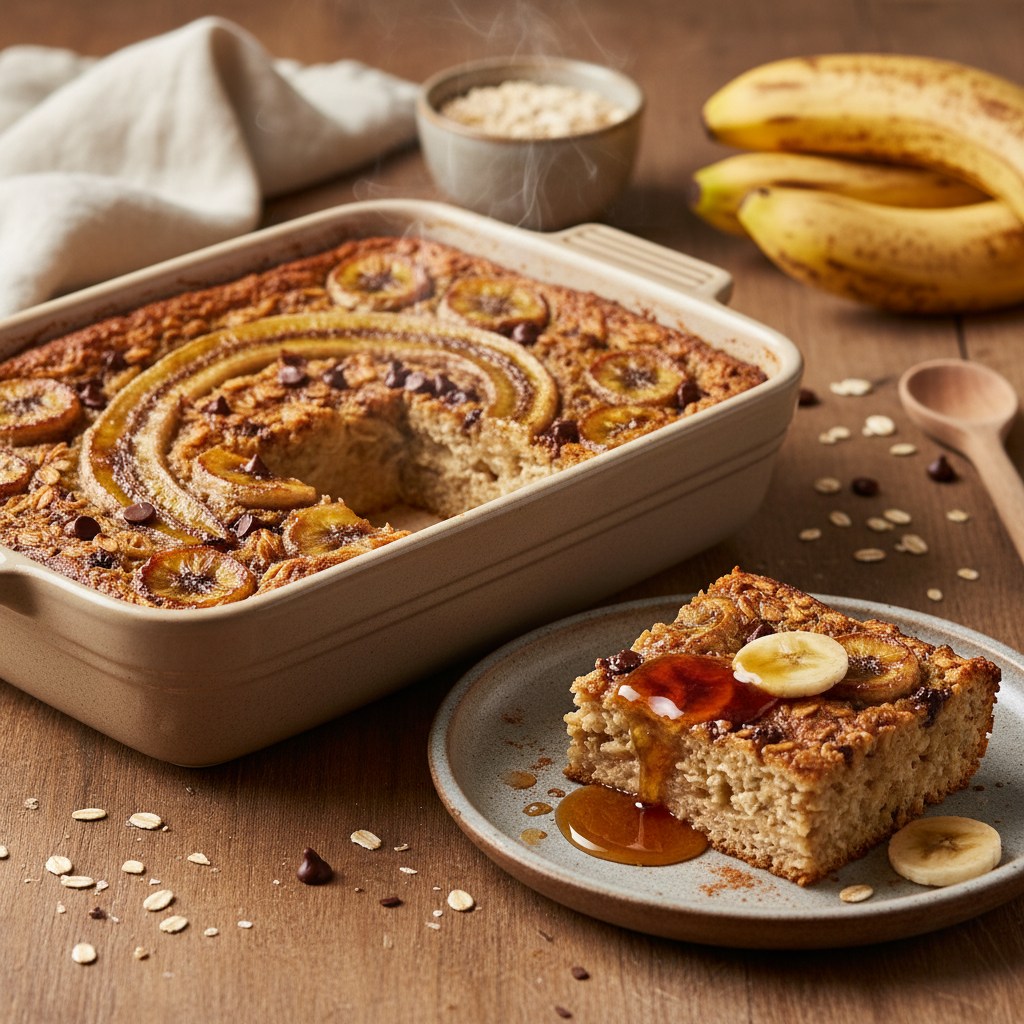 banana baked oatmeal