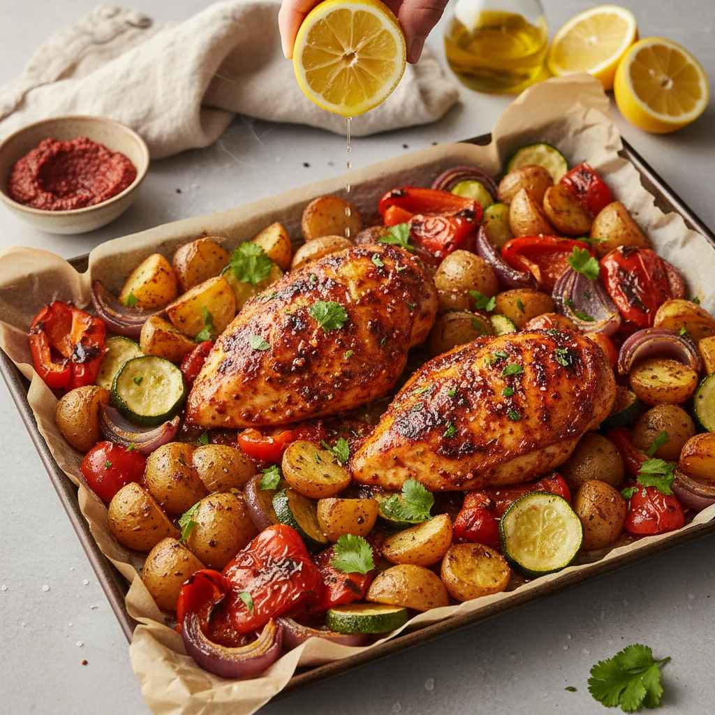 sheet pan harissa chicken 2 - Sheet-Pan Harissa Chicken – Easy & Healthy Weeknight Dinner Idea