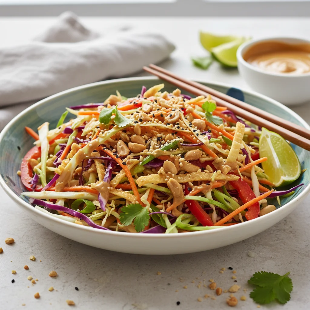 thai crunch salad 2 - Thai Crunch Salad (Fresh, Bold & Extra Crunchy)