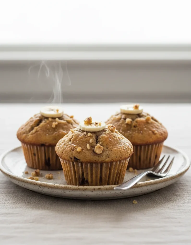a 1 - Banana Bread Muffins Moist