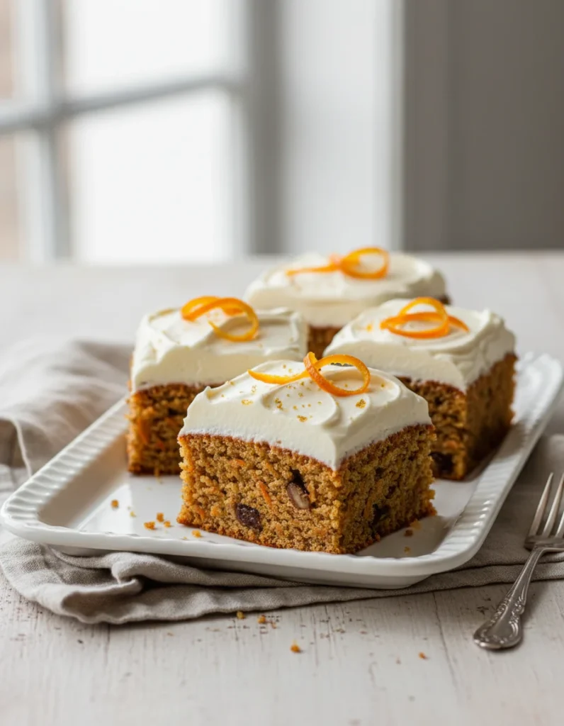 creation 2489924817 - 30 Minute Carrot Cake Bars With Cream Cheese Frosting With Parmesan