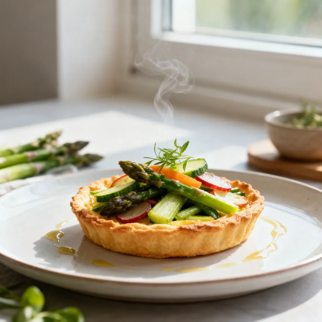 creation 2497550276 - Healthy Veggie Bowls: Fresh Spring Vegetable Tart