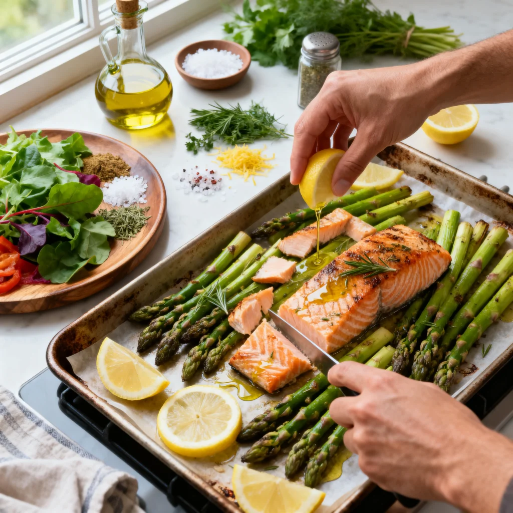 img 4 - Salmon and Asparagus Sheet Pan