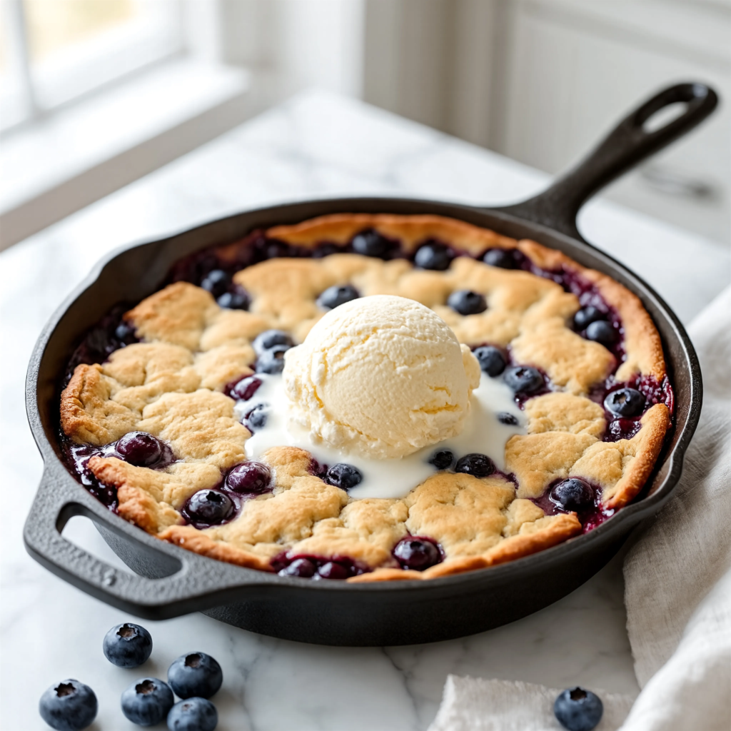 reve v1.5 a Vertical Pinterest s 1 1 - Blueberry Cookie Cobbler Skillet: The Easy Berry Dessert Everyone Will Love