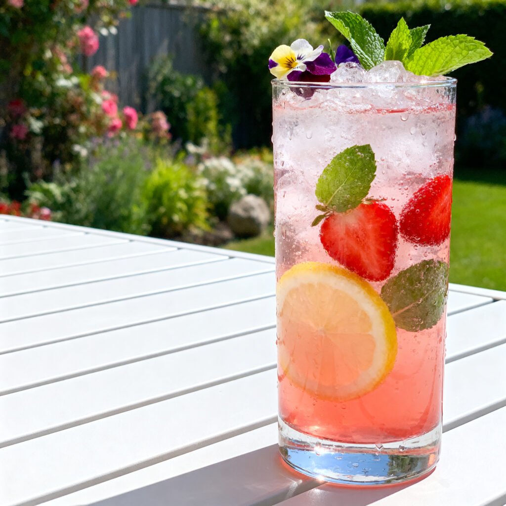 seedream 4 high res fal a Vertical Pinterest s 1 - Pretty Summer Mocktail: A Fresh, Beautiful Drink for Sunny Days