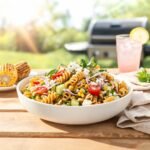 seedream 5.0 lite a Vertical Pinterest s 1 - Crunchy Pasta Salad for Summer BBQs: The Fresh Side Dish Everyone Will Want