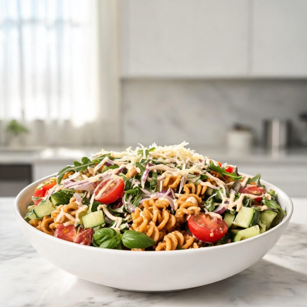 seedream 5.0 lite a Vertical Pinterest s - Viral Crispy Pasta Salad: The Crunchy Pasta Salad Everyone Wants to Try