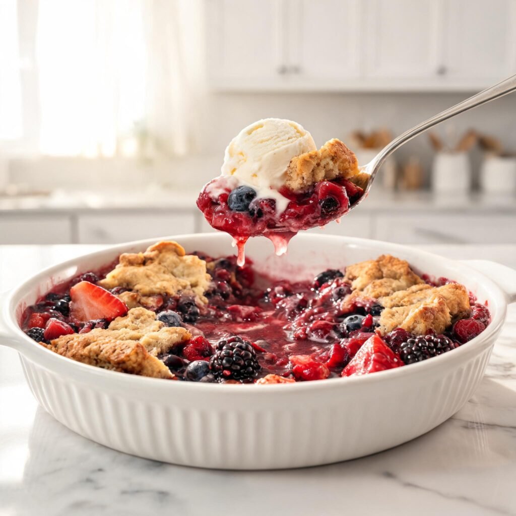 seedream 5.0 lite a Vertical Pinterest s 3 - Viral Berry Cookie Cobbler: The Easy Dessert Everyone Wants to Save