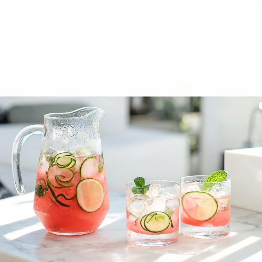 Watermelon Cucumber Mocktail Pitcher: The Refreshing Summer Drink Everyone Will Love 1 seedream 5.0 lite a Vertical Pinterest s 9 - Watermelon Cucumber Mocktail Pitcher: The Refreshing Summer Drink Everyone Will Love